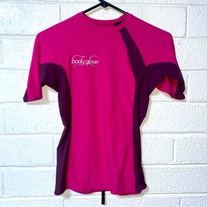 Bodyglove Sun Protection Shirt Surf Swim Beach UV Shield Pink Purple Women’s S
